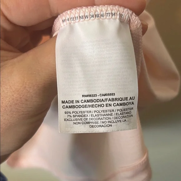 Nike Tiger Woods Golf Collection Men's Pink Polo Shirt Dry Fit Size M - Picture 6 of 8